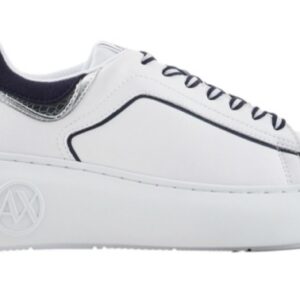 ARMANI EXCHANGE - Sneaker Donna in Pelle di Serpente Bianca