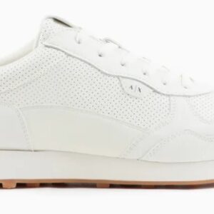 ARMANI EXCHANGE - Scarpe Uomo Sneakers con Inserti Tono su Tono Bianco