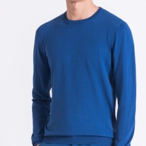 ANTONY MORATO - Maglia Uomo in Filato Misto Viscosa Stretch Bluette
