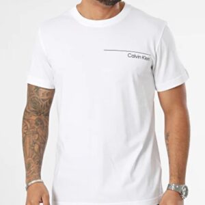 CALVIN KLEIN - T-Shirt Uomo Crew Neck Tee Bianco