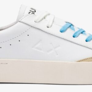 SUN 68 - Scarpe Uomo Street Leather Bianco/Bianco Panna