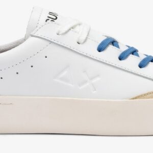 SUN 68 - Scarpe Uomo Street Leather Uomo Bianco/Navy Blue