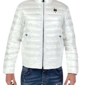 BLAUER - Piumino Uomo Colletto Alto Virgil Bianco