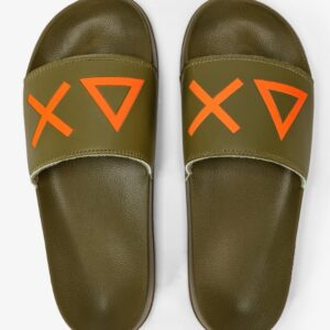 SUN68 - Ciabatte Uomo Slippers Logo Militare