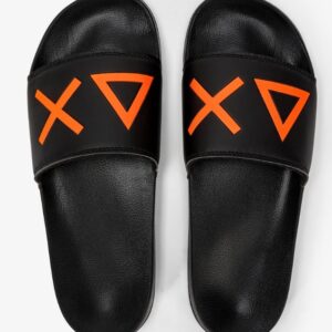 SUN68 - Ciabatte Uomo Slippers Logo Nero
