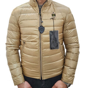 BLAUER - Piumino Uomo Colletto Alto Virgil Marroncino