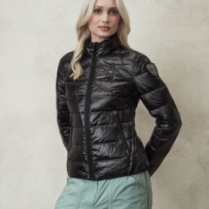 BLAUER - Giubbino Donna Piumino Collo alla Coreana Camila Nero