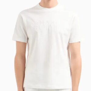 ARMANI EXCHANGE - T-Shirt Uomo Regular Fit in Cotone Bianco