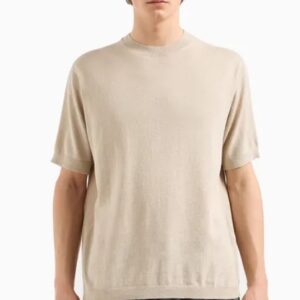 ARMANI EXCHANGE - Top in Maglia Uomo Beige