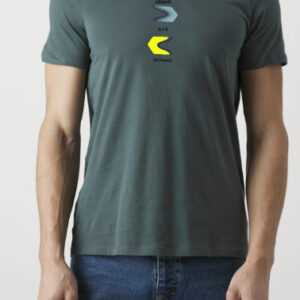 ARMANI EXCHANGE - T-Shirt Uomo in Cotone Regular Fit Girocollo Verde