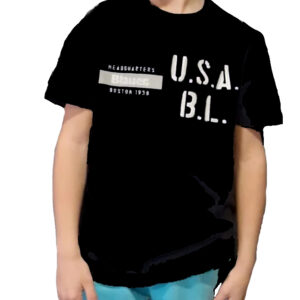 BLAUER - T-Shirt Kids USA Nero