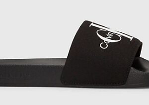 CALVIN KLEIN - Ciabatte Donna in Tela Deep Nero