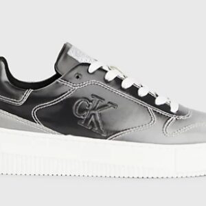 CALVIN KLEIN JEANS - Scarpe Donna da Ginnastica Iridescenti Metallic Silver/Bright White