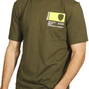 BLAUER - T-Shirt Uomo Maniche Corte Verde