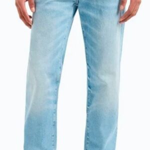 ARMANI EXCHANGE - Jeans Uomo Cinque Tasche Slim Indigo Denim Chiaro