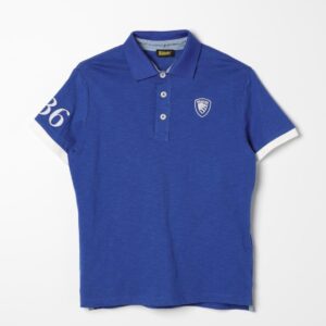 BLAUER - Polo Kids Cotone Fiammato Blu
