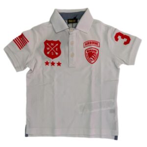 BLAUER - Polo Kids Stile Americano Bianco