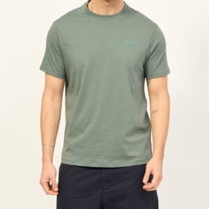 ARMANI EXCHANGE - T-Shirt Uomo Regular Fit in Jersey Verde Balsamo