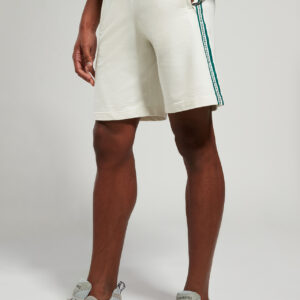 BIKKEMBERGS - Pantaloncini Tuta Uomo a Righe Bianco