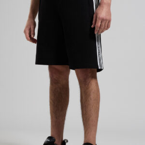 BIKKEMBERGS - Pantaloncini Tuta Uomo a Righe Nero