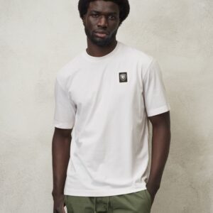 BLAUER - T-Shirt Uomo in Morbido Cotone Bianco
