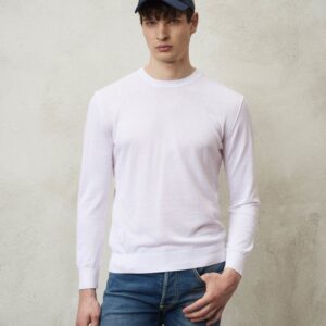 BLAUER - Maglia Uomo Girocollo Bianco