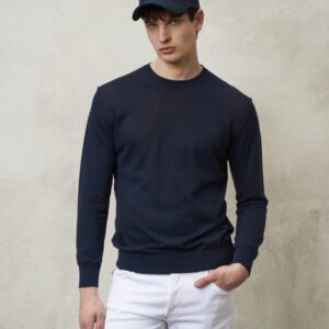 BLAUER - Maglia Uomo Girocollo Blu Sodalite