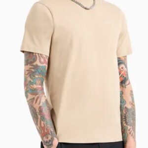 ARMANI EXCHANGE - T-Shirt Uomo Regular Fit in Jersey Cammello