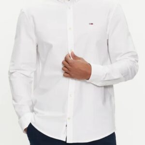 TOMMY HILFIGHER - Camicia Uomo Entry Oxford Moderate Bianco