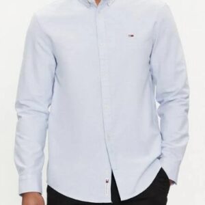 TOMMY HILFIGHER - Camicia Uomo Entry Oxford Moderate Blue