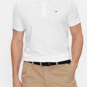 TOMMY HILFIGHER - Polo Uomo Slim Placket Bianco