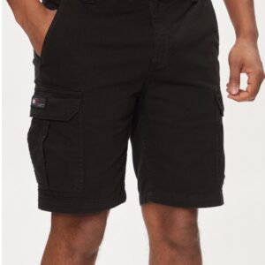 TOMMY HILFIGER - Pantaloncini di Tessuto Uomo Ethan Cargo Nero