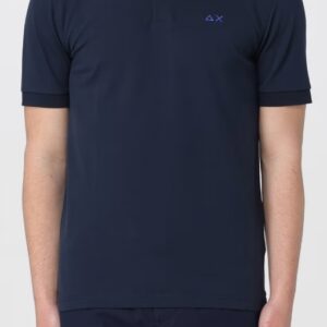 SUN68 - Polo Uomo Solid Regular S/S Blu Navy