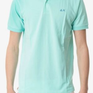 SUN68 - Polo Uomo Solid Regular S/S Acqua