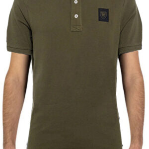 BLAUER - Polo Uomo in Piquet Verde Scuro