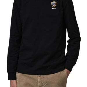 BLAUER - T-Shirt Uomo Manica Lunga Nero