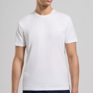 BIKKEMBERGS - T-Shirt Uomo Ricamata Bianco