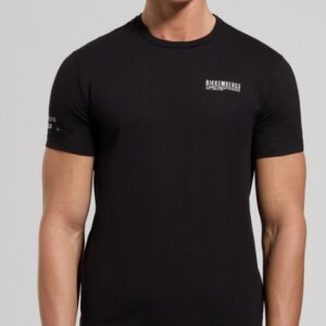 BIKKEMBERGS - T-Shirt Uomo Stampata in Jersey Stretch Nero