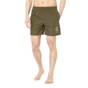 ARMANI EXCHANGE - Costume Uomo Boxer Mare con Logo a Contrasto Verde