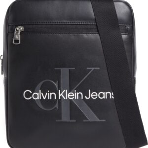 CALVIN KLEIN JEANS - Borsa a Tracolla Unisex Monogram Soft Reporter Nero