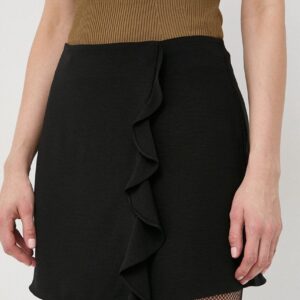 ARMANI EXCHANGE - Gonna Donna Minigonna in Tessuto Riciclato Nero