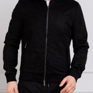 OVER/D - Giubbotto Uomo Modello Bomber Eco-Danetto Nero