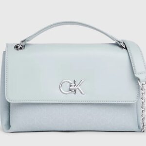 CALVIN KLEIN - Borsa da Spalla Donna Convertibile in Jacquard con Logo Pigeon Mono