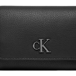 CALVIN KLEIN JEANS - Portafoglio Grande Donna Minimal Monogram Nero