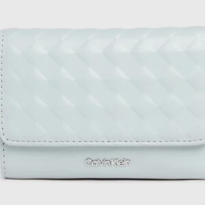 CALVIN KLEIN JEANS - Portafoglio Donna a Tre Ante RFID Trapuntato Piccolo Pigeon