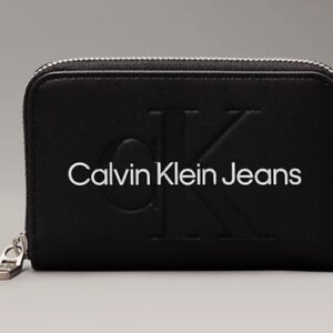 CALVIN KLEIN - Portafoglio Donna con Zip Integrale RFID Nero