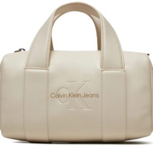 CALVIN KLEIN JEANS - Borsetta Donna Sculpted Square Barrel Bag Mono Beige