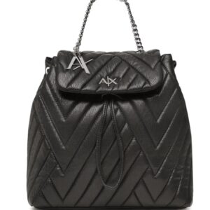 ARMANI EXCHANGE - Zaino Donna a Coulisse con Clip Magnetica Nero