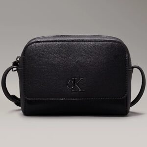CALVIN KLEIN JEANS - Borsetta Donna Minimal Camera Bag18 Nero/Shiny Gunmetal