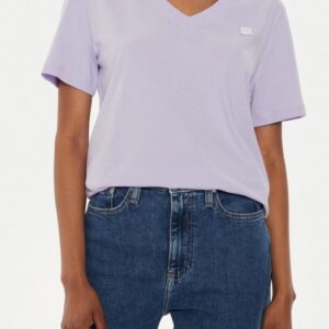 CALVIN KLEIN JEANS - T-Shirt Donna Embro Badge Viola